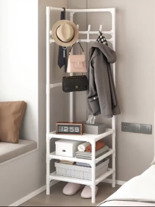 Corner Clothes Rack 2/3 Layers Multifunctional Clothes Organizer Shelf For Bedroom & Small Room COD