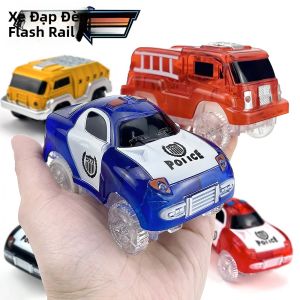 Bộ Đồ Chơi Xe Đua LED Phát Sáng Kỳ Diệu Với Xe Cảnh Sát Điện Tử Dành Cho Trẻ Em - Quà Sinh Nhật Tương Tác Với Các Bộ Phận Xe Hơi Dành Cho Bé Trai & Bé Gái