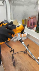 MYDIYHOMEDEPOT - ALLEFIX Heavy Duty Paint Mixer Blender Power Tool Cement Mixer 2100W 6 Speed Stirrer Grout Mixing Tool / Electric Handheld Paint Cement Mortar Mixer Machine Grout Electric Mortar Mixer Putty Powder Mixing Machine