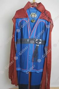 Marvel Avengers Doctor Strange Costume For Adult Necklace Dr Strange Cosplay Superhero Halloween Jumpsuit