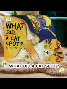 BEAR TALE Kids Interactive Cat Themed Picture Book Early Learning Storybook for Toddlers Gift
