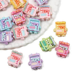 2 hạt Máy nhả kẹo mô phỏng đầy màu sắc dễ thương cho vật liệu làm vòng tay đồ trang trí nhựa dẻo trang trí nhà búp bê phụ kiện thủ công Album ảnh tự làm