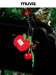Pom Pom Apple Christmas Ornament