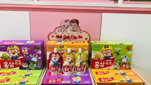 [Date Mới :10/2026] Hộp 10 túi Hồng Sâm Vị trái cây (CamTáo Việt Quất ) Paldo Pororo Hàn Quốc