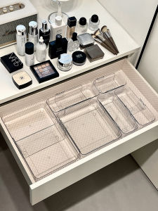 กล่องเก็บเครื่องสำอางแบบพับได้พร้อมช่องแยกใส่เครื่องสำอางสำหรับผู้หญิง กล่องเก็บของในครัว ชุดเครื่องมือทำความสะอาดในครัว