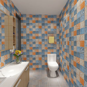 Giấy dán tường phòng tắm không thấm nước chống ẩm gạch tường trang trí tự dính nhà bếp chống dầu Hình Dán Tường