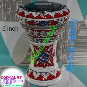 Dumbuk   murah atau Darbuka kayu 8 inch motif batik