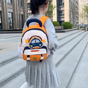 KEDAIBUTIK (647) Tas Ransel Anak Sekolah Import Motif Mobil Kelinci / Tas Sekolah Karakter Lucu