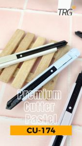 TRG Premium Black Blade Cutter Pastel Color CU-174 - Pemotong Kertas Cuter Kecil Besi Tajam TRG