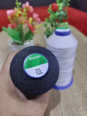 Benang Nilon Sunjin 210/3 Hitam Dan Putih BOGOR