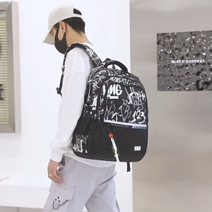 (SG Seller) Children School Bag Teenage Boys High Middle Primary School Students Backpack Large Capacity Laptop Backpack