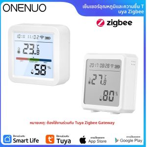 ZigBee เซ็นเซอร์อุณหภูมิและความชื้นพร้อม Tuya APP Control หน้าจอ LCD ทํางานร่วมกับ Google Assistant และต้องการ Tuya Zigbee Hub