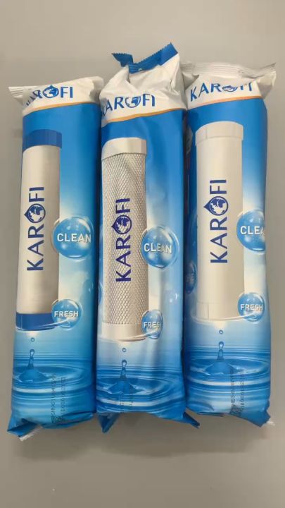 Bộ 3 Lõi Lọc Thô 123 KAROFI - Lõi Số 2 CTO Than Hoạt Tính Dạng Nén ...