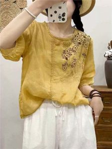 Áo Blouse Thêu Nhẹ Cho Phụ Nữ