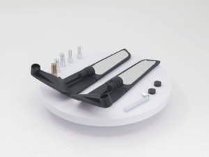 กระจกมองหลังปรับได้พร้อมกระจกมองข้างแบบใส อะไหล่แต่งมอเตอร์ไซค์แบบสากล