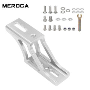MEROCA Folding Bicycle Front Bag Raised Base Aluminum Alloy Front Carrier Mount Adapter Raiser For Dahon Brompton Folding Bike