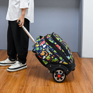 DDOO | Large Capacity Wheeled Waterproof Schoolbag