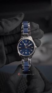 Jam Tangan Wanita Alexandre Christie Passion AC 2B44 LDBSSBU Blue Dial Dual Tone Stainless Steel Strap