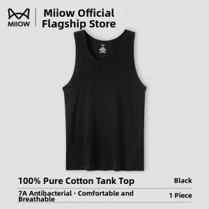 MiiOW | Breathable No-Trace Mens Vest Summer Lightweight Ice Silk Cross-bar Sport Tshirt