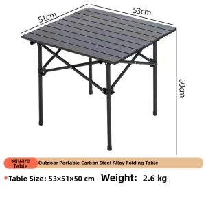 MOLORE | Adjustable Height Portable Folding Table with Net Bag