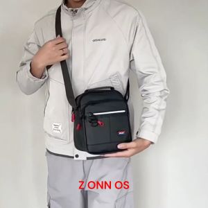 Mens and womens waterproof shoulder messenger bag wear-resistant fashion vertical small backpack business travel portable versatile leisure