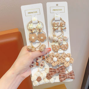 ENEN | High-Elastic Hair-Friendly Bear and Flower Hair Bands