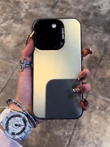 Ốp lưng màu Aurora Laser ánh bạc trong suốt cho 15promax 15 14 13 Pro MAX 14 Plus 12 11 Pro MVSTORE