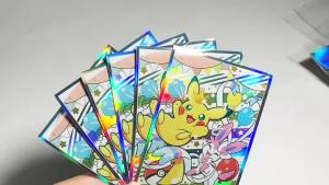 Takara Tomy | 60PCS 67x92mm Standard Size Pikacu Anime Card Sleeves Top Loading Board Game Card Sleeves Protector for TCG/PTCG/PKM