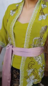 (HANYA KEBAYA) KEBAYA SIFON BORDIR Motif Wayang Kebaya Bali Murah Kebaya Modern Kebaya Pesta Wisuda