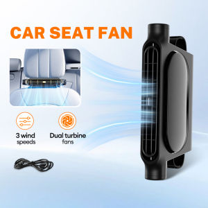 Car Seat Cooling Fan Wireless / Plug-In 3 Gear Adjustable Speed Car Seat Fan USB 3000mAh Rechargeable Silent Fan Kipas Penyejuk Tempat Duduk Kereta 车载座椅冷却风扇