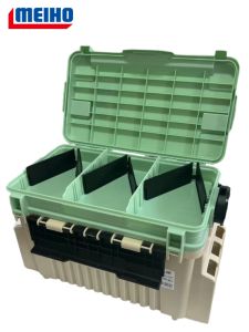 Portable Fishing Box Multi-Functional Road Lure Storage Box Original Meiho MingBang VS-7070 Outdoor Camping Travel Gear