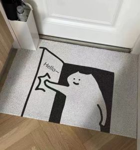 Đệm Chân Chống Thấm Nước Dễ Thương Có Thể Cắt Giảm Bụi Có Thể Lau Sạch Lông Cừu Hình Dạng Bất Thường PVC Chống Trượt Cấp a