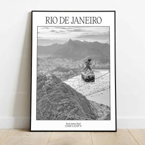Rome France Barcelona London Rio de Janeiro Athens Florence Tokyo New York Puerto Rico black and white travel poster