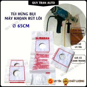 Túi hứng bụi khoan rút lõi túi hứng bụi dán tường phi lỗ 65mm - Quý Trần Auto