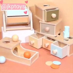 JKP Toys Toddlers & Kids Toys - Montessori Learning Toys - Wooden Toys - Educational Toys - Toy Box - เล่นไม้เสริมพัฒนาการ - กล่องไม้