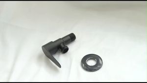 G1/2" SUS304 Stainless Steel Quarter Turn Angle Valve Black Shower Valve Bathroom Accessories Wall Mounted Bidet Faucet Paip Bilik Air Tandas
