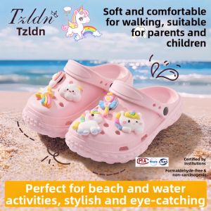 TZLDN | Unicorn Theme Girls Summer Sandals