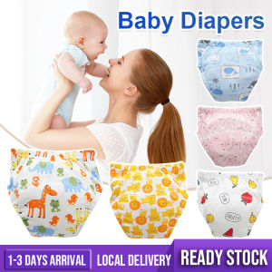 Kids Potty Training Pants 6 Layers Baby Washable Underwear Reusable Toilet Cloth Diaper Pant Seluar Kencing Bayi Learning Pant