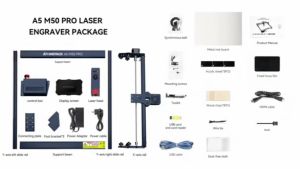 💥 รับประกัน 10 ปี - ATOMSTACK A5 M50 PRO เครื่องยิงเลเซอร์แกะสลัก เครื่องแกะสลักเลเซอร์ เครื่องยิงเลเซอร์โลหะ ไม้ อะคริลิก laser cutting machine