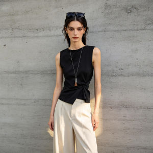 PIAOYA | Stylish Slim Fit Sleeveless T-Shirt