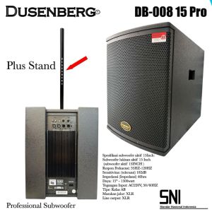 New Subwoofer Aktif 18 Inch Dusenberg DB-008-18-Pro DUSENBERG DB 008 18 PRO 1800 Watt Original Resmi 2 Tahun SNI