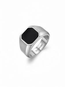 brosway | Stylish Versatile Mens Onyx Ring