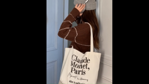 Claude Monet Paris Canvas Tote Bag