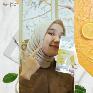 Reglow Masker Wajah ultimate Glowing Whithning With jeju Lemon By dr shindy Original Sheet Mask Bpom