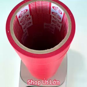 Băng keo simili màu đỏ rộng 3.6cm dài 12 mét lõi giấy 3mm 1 cây 8 cuộn giá tại xưởng