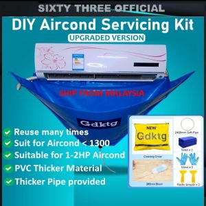 NEW PVC Material 1 Set Air Conditioner Cleaning Cover For 1300mm/35.4inches Aircond Cleaner Sets AC Tool Clean Bag