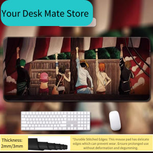 Bandai | Large Size Office Game Keyboard Pad Book Table Pad Wrist Guard Luffy Roronoa Zoro High Definition ONE PIECE Leather Mouse Pad