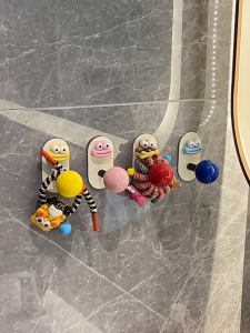 ตะขอแขวนผ้าขนหนู ตะขอ มินิมอล สีน่ารัก ไม่ต้องเจาะผนัง สําหรับแขวนกระเป๋า ผ้าขนหนู หมวก