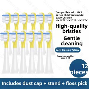 Philips Childrens Electric Toothbrush Head Adapter Sally Chicken HX2472/82/2022/247Y/2258 Deep Cleaning Oral Care Accessory