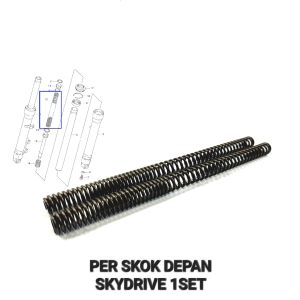 Per Skok Depan SkyDrive (Harga Per Set Isi 2) - Peer Pir Ver Vir Dalam As Linggis Sok Sekok Shockbreaker Depan Suzuki Sky Drive Panjang 289 cm
